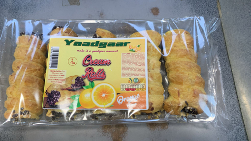 Yaadgaar Cream Rolls Orange 5 Pcs