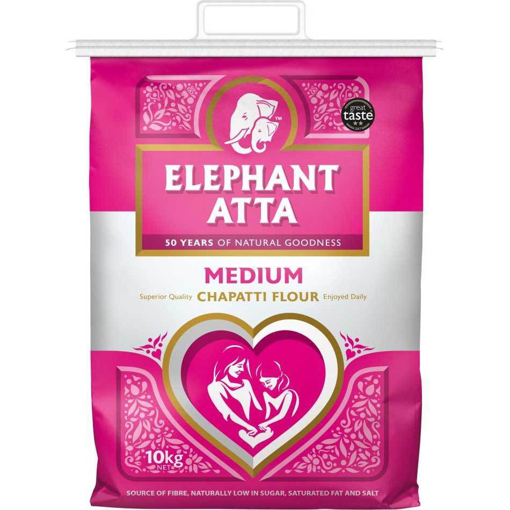 Elephant Atta Medium Chapatti Flour 10Kg £7.69