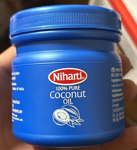 Niharti 100% Pure Coconut Oil 200ml(Blue)
