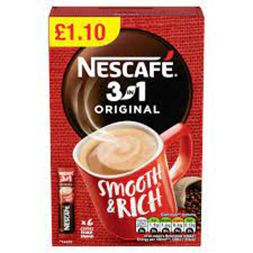 Nescafe 3 in 1 Smooth & Rich Cofee 6's £1.10