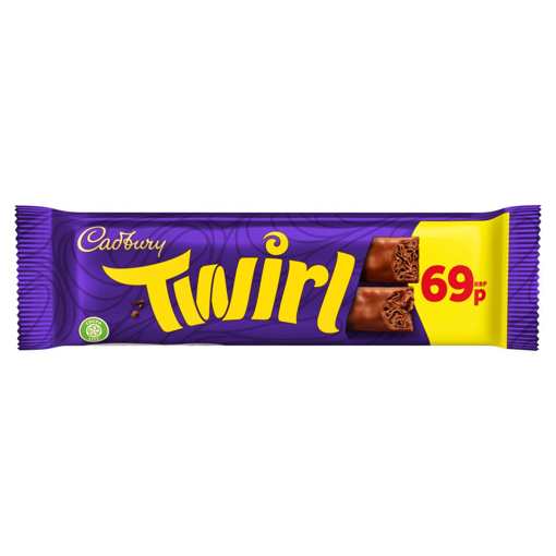 Cadbury Twirl Chocolate Bar 69p PMP 43g